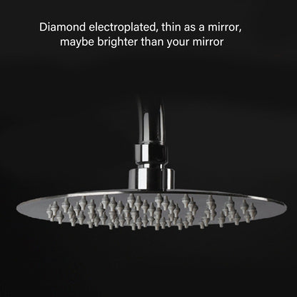 201 Stainless Steel Shower Head 8 Inch High Pressure Rainfall Shower Head for Bathroom Tour V1294-YM0512-3112220072312