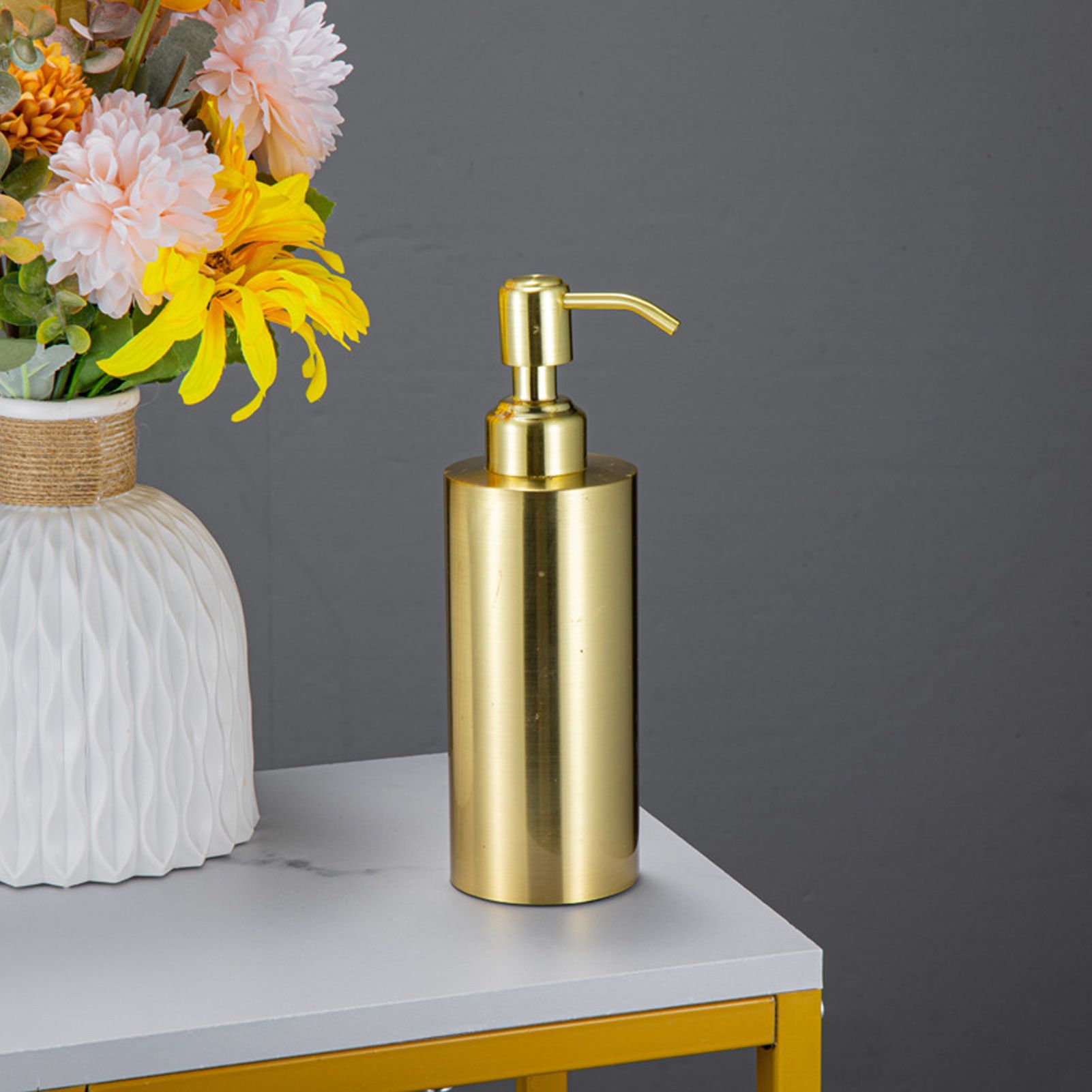 Soap Dispenser Stainless Steel Bottle Large Capacity Home Decoration with Pump for Bathroom V1294-YM0512-3112220074811