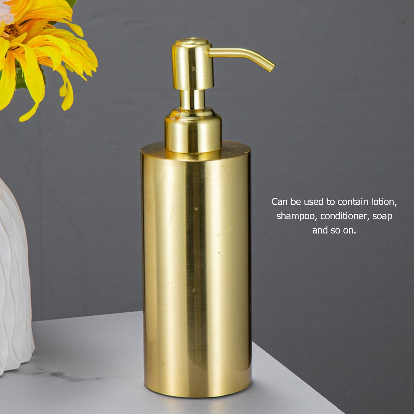 Soap Dispenser Stainless Steel Bottle Large Capacity Home Decoration with Pump for Bathroom V1294-YM0512-3112220074811
