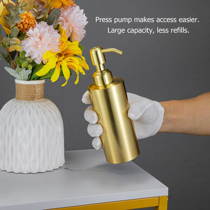 Soap Dispenser Stainless Steel Bottle Large Capacity Home Decoration with Pump for Bathroom V1294-YM0512-3112220074811