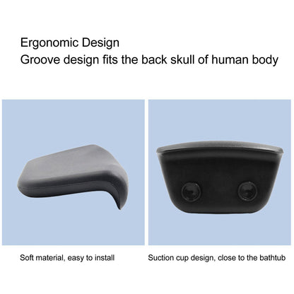 PU Bathing Massage Pillow with Suction Cups High Resilience Non Slip Bath Tub Spa Pillow V1294-YM0512-3112220075011
