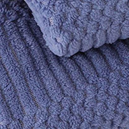 Bath Shower Towel Set Coral Fleece Quick Dry Highly Absorbent Soft Comfortable for Daily Use Dark Blue V1294-YM0512-3112220076712