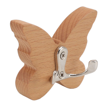 Wooden Butterfly Wall Hook Wood Wall Mounted Hanger for Coat Clothes Hat Towel V1294-YM0512-3112220076911