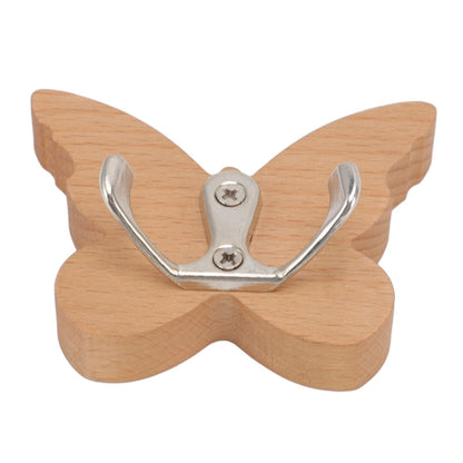 Wooden Butterfly Wall Hook Wood Wall Mounted Hanger for Coat Clothes Hat Towel V1294-YM0512-3112220076911