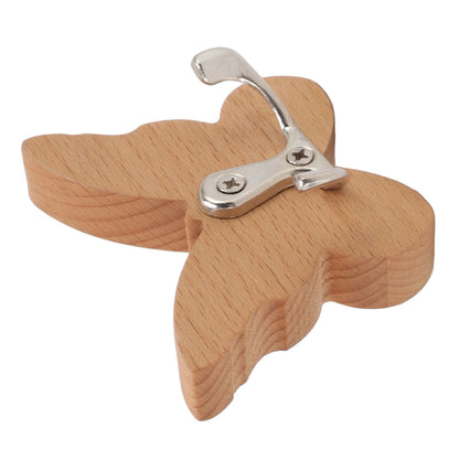 Wooden Butterfly Wall Hook Wood Wall Mounted Hanger for Coat Clothes Hat Towel V1294-YM0512-3112220076911