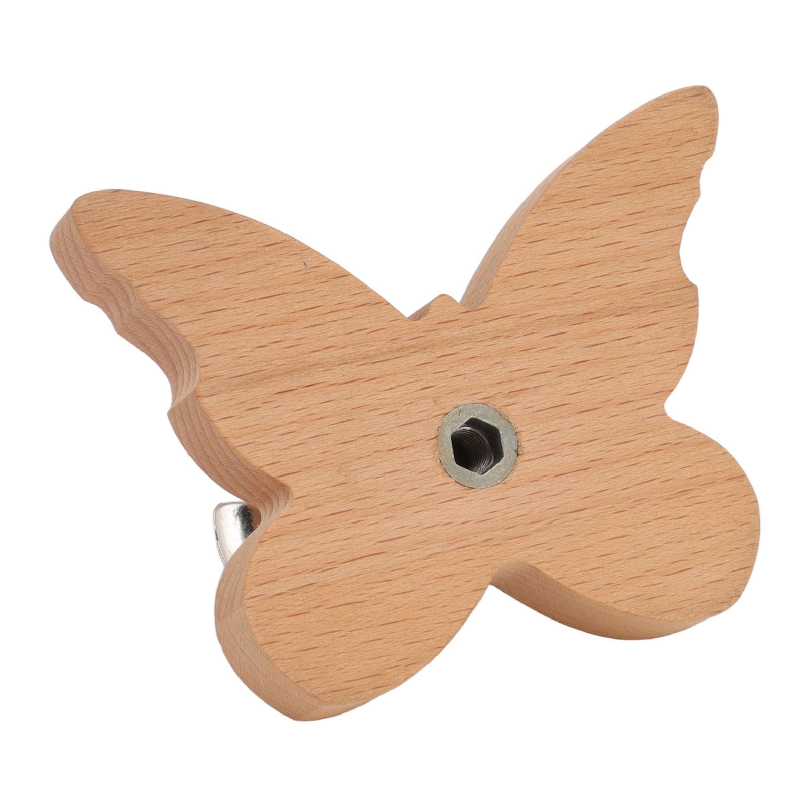 Wooden Butterfly Wall Hook Wood Wall Mounted Hanger for Coat Clothes Hat Towel V1294-YM0512-3112220076911