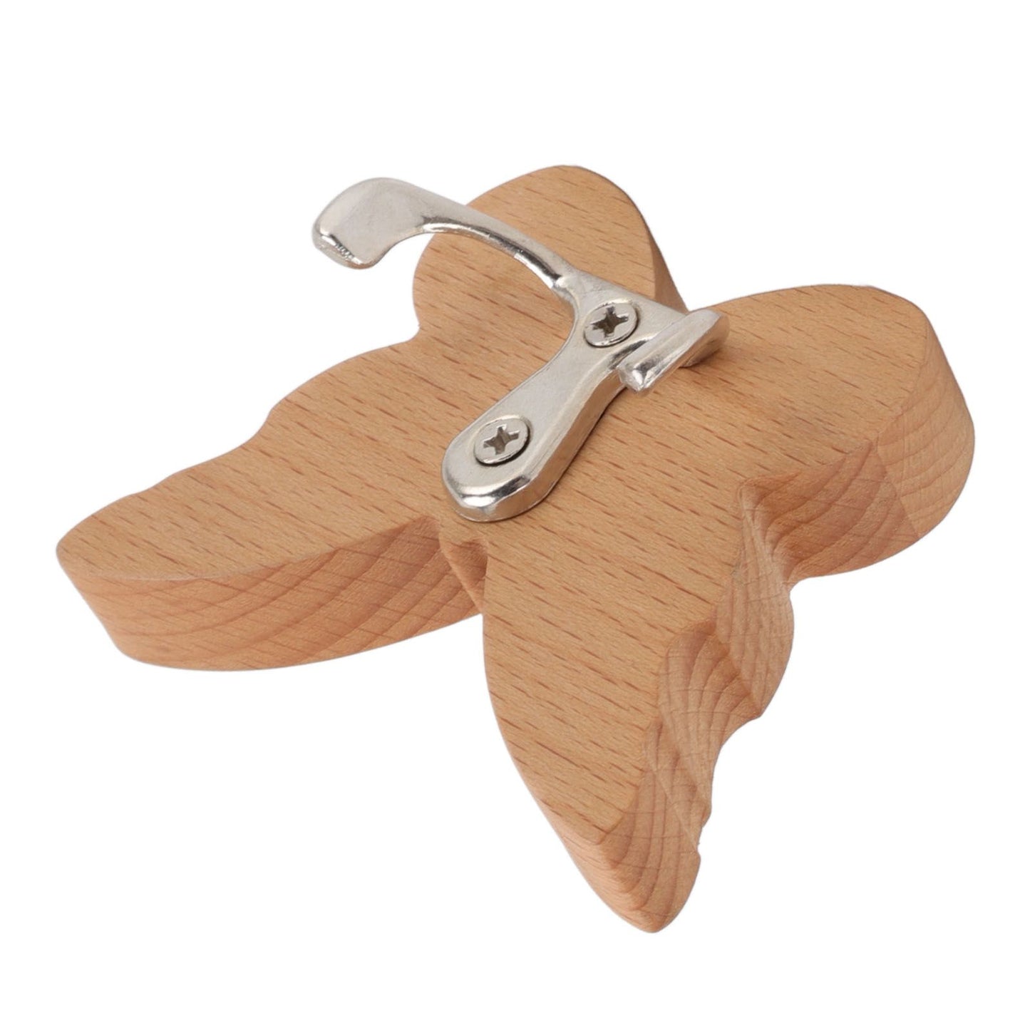 Wooden Butterfly Wall Hook Wood Wall Mounted Hanger for Coat Clothes Hat Towel V1294-YM0512-3112220076911
