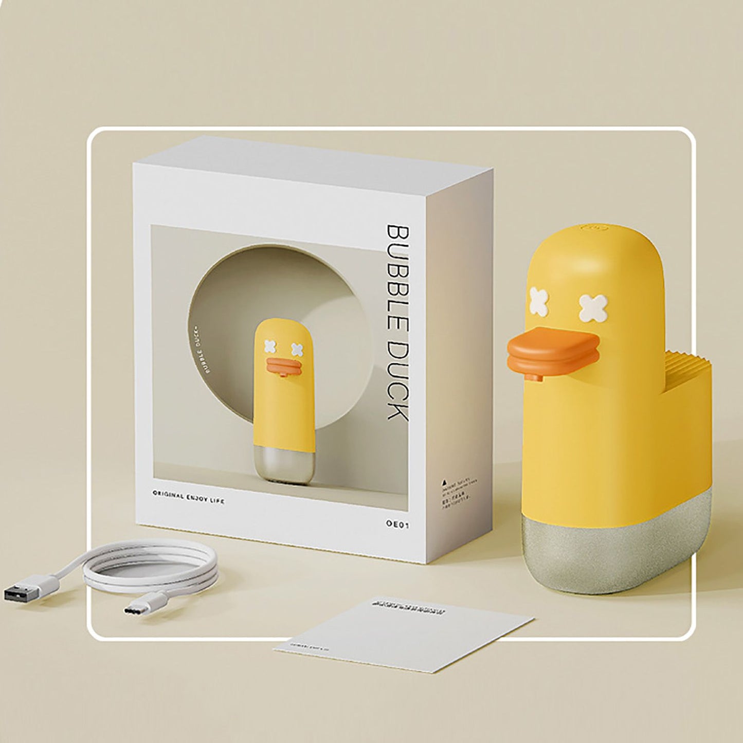 Automatic Foam Soap Dispenser USB Rechargeable Touchless Infrared Sensor Liquid Soap Dispenser for Kitchen V1294-YM0512-3112220077211
