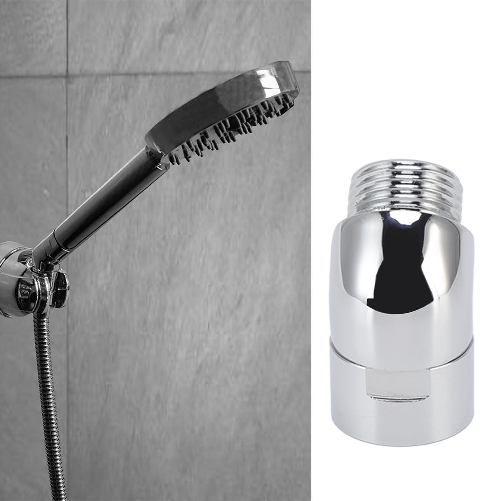 Handhold Shower Elbow Adapter 135 Degrees Shower Head Brass Elbow Adapter Shower Accessories G1/2in V1294-YM0512-3112220077311