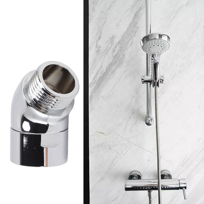 Handhold Shower Elbow Adapter 135 Degrees Shower Head Brass Elbow Adapter Shower Accessories G1/2in V1294-YM0512-3112220077311