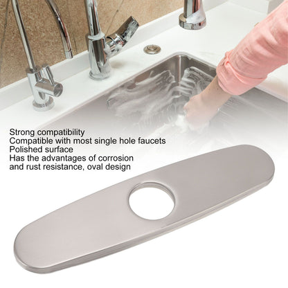 Sink Faucet Hole Cover Deck Plate Brushed 304 Stainless Steel Fishplate Bottom Plate Kitchen Faucet V1294-YM0512-3112220077411