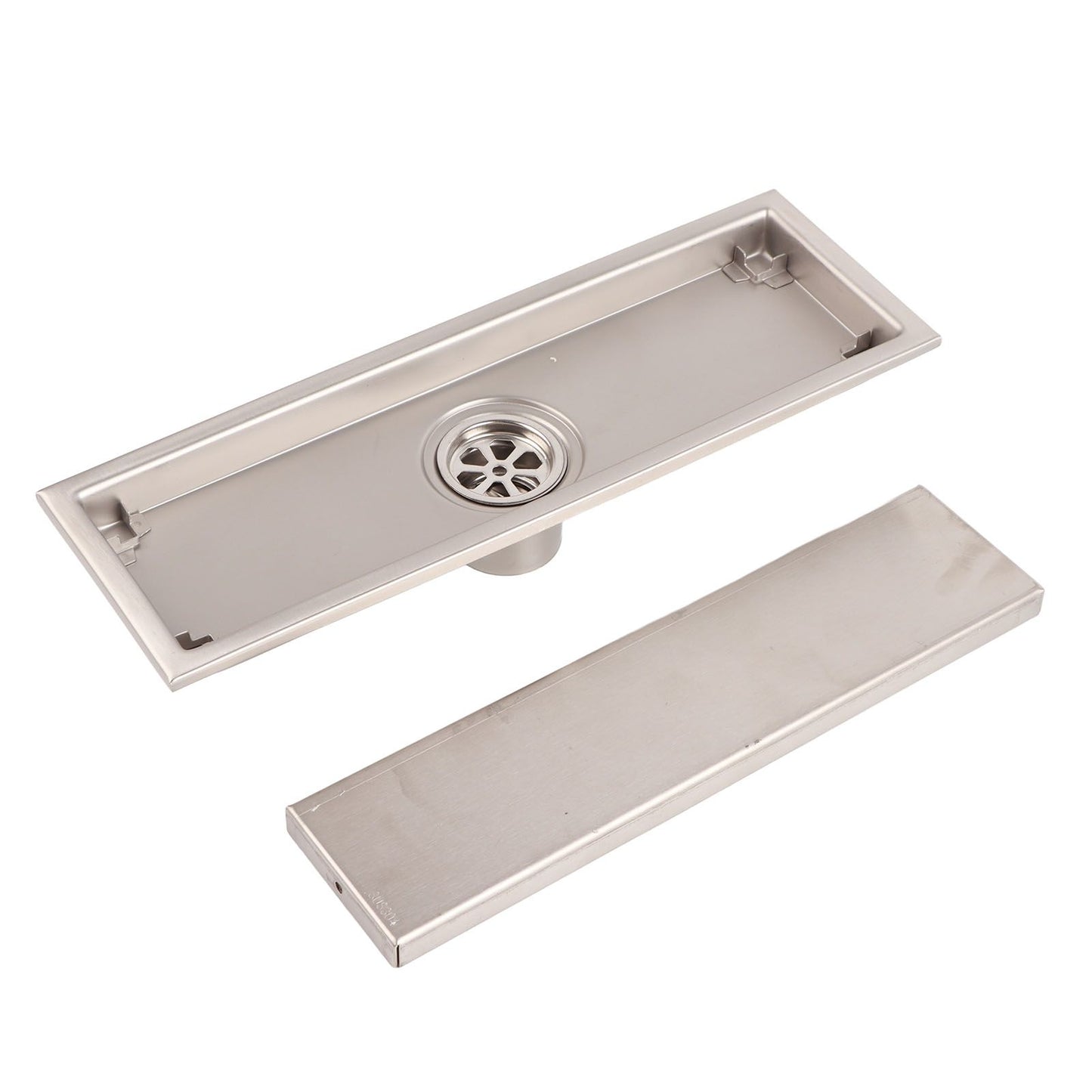 Linear Shower Drain Stainless Steel Rustproof Scratch Resistant Detachable Long Floor Drain for Bathroom V1294-YM0512-3112220077511