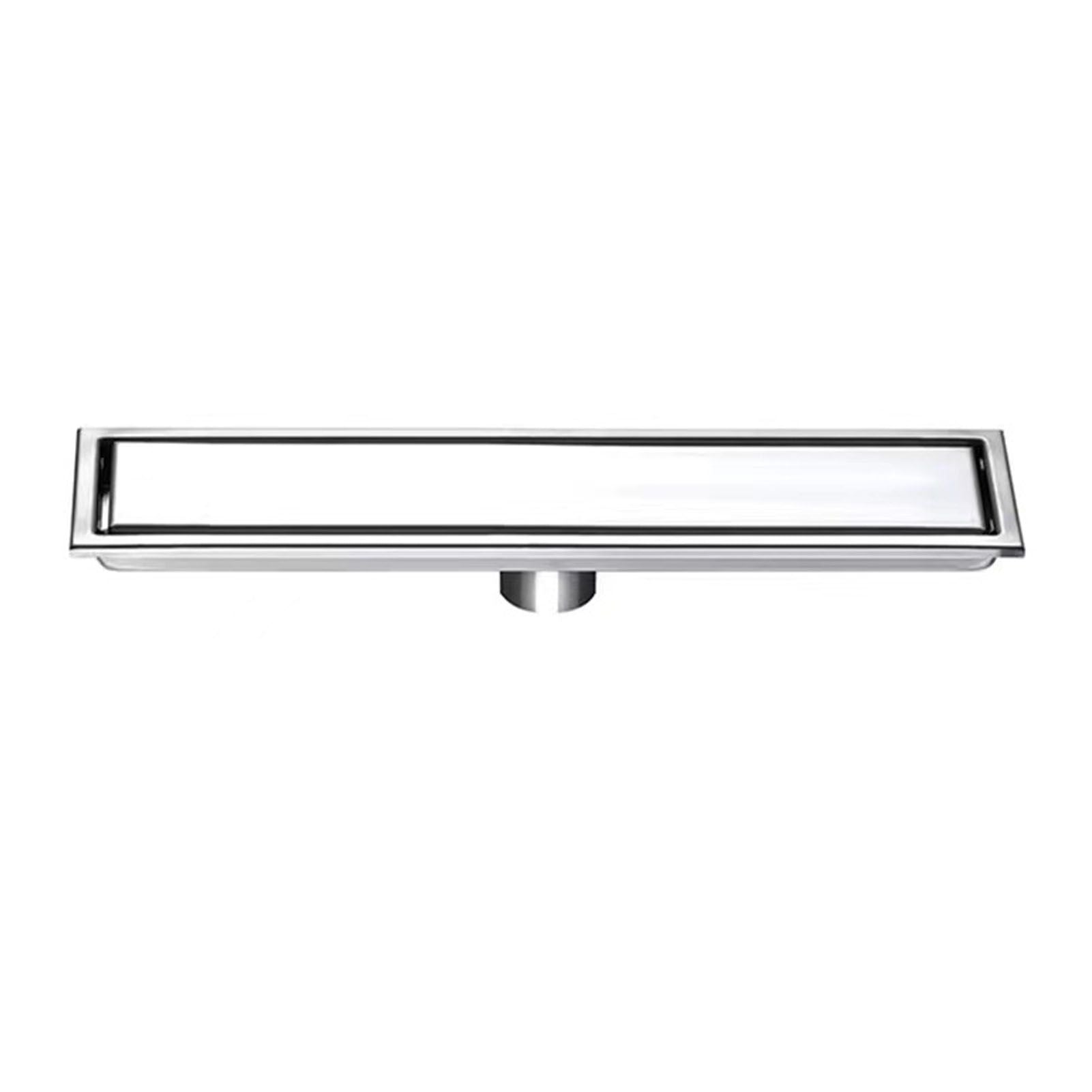 Linear Shower Drain Stainless Steel Rustproof Scratch Resistant Detachable Long Floor Drain for Bathroom V1294-YM0512-3112220077511