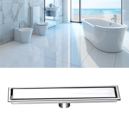 Linear Shower Drain Stainless Steel Rustproof Scratch Resistant Detachable Long Floor Drain for Bathroom V1294-YM0512-3112220077511