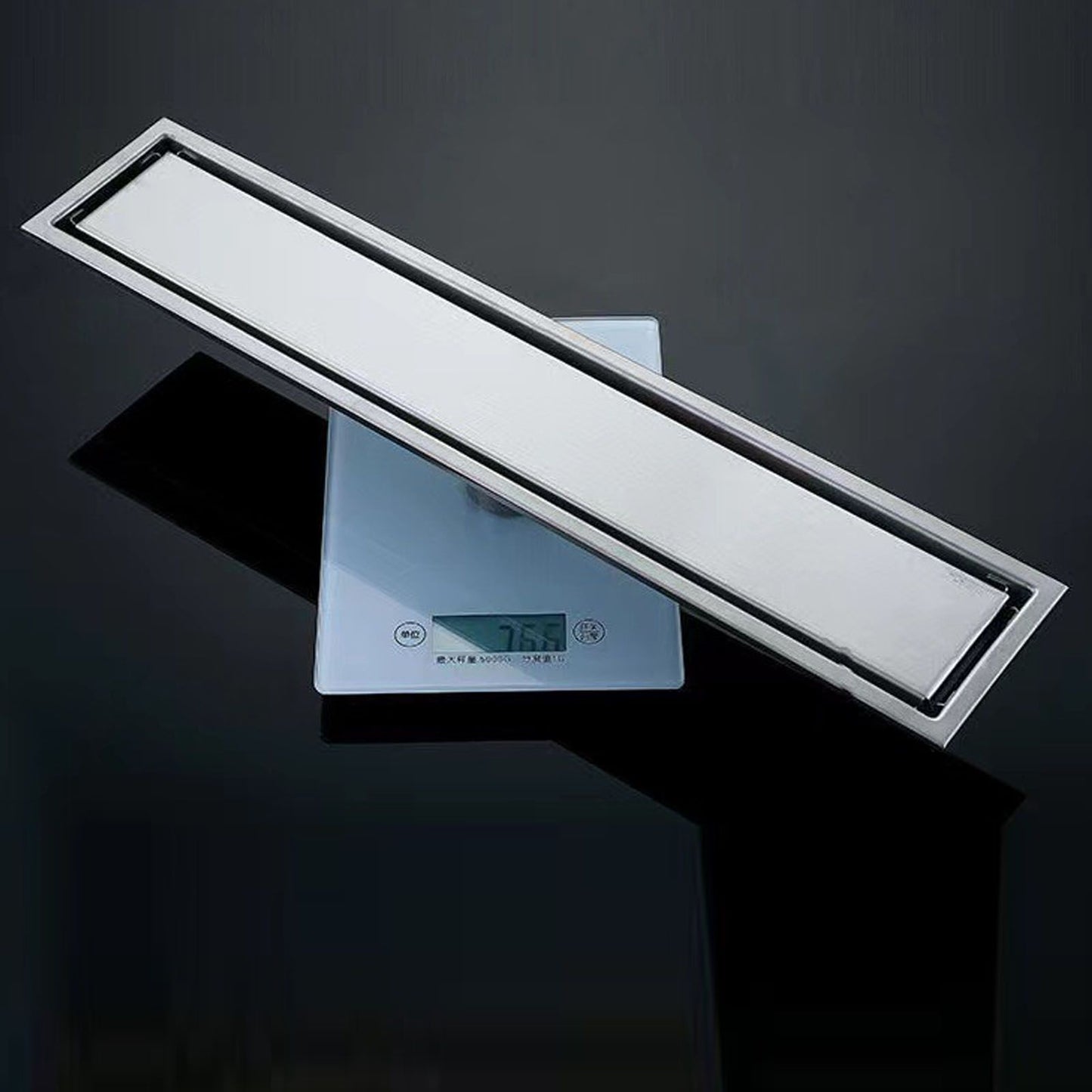 Linear Shower Drain Stainless Steel Rustproof Scratch Resistant Detachable Long Floor Drain for Bathroom V1294-YM0512-3112220077511
