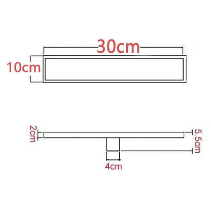 Linear Shower Drain Stainless Steel Rustproof Scratch Resistant Detachable Long Floor Drain for Bathroom V1294-YM0512-3112220077511