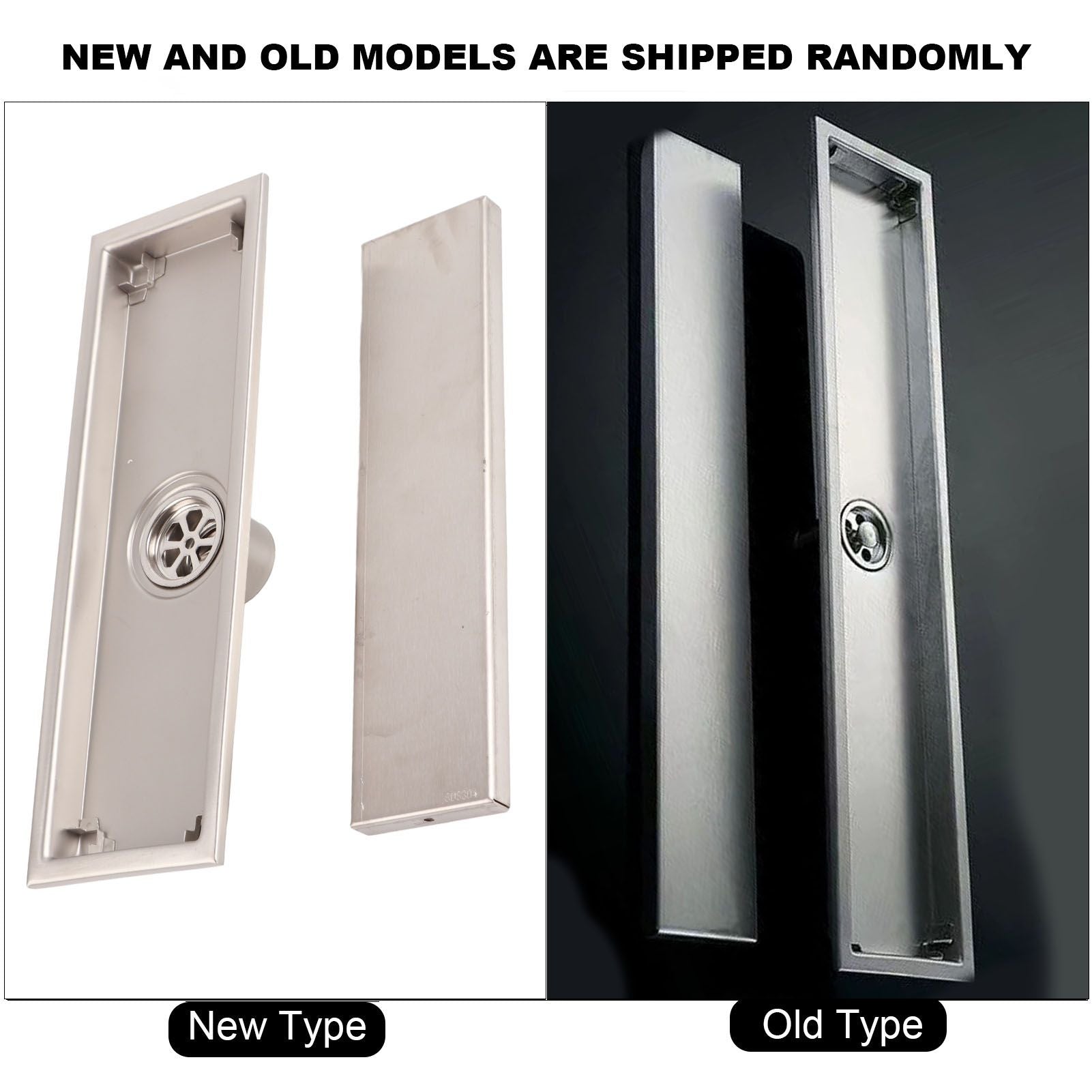 Linear Shower Drain Stainless Steel Rustproof Scratch Resistant Detachable Long Floor Drain for Bathroom V1294-YM0512-3112220077511