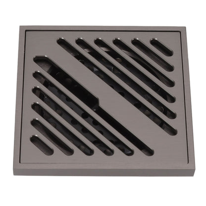 Square Shower Floor Drain Extra Thick Stainless Steel Bathroom Floor Drain for Home Kitchen Accessories Gray V1294-YM0512-3112220078011