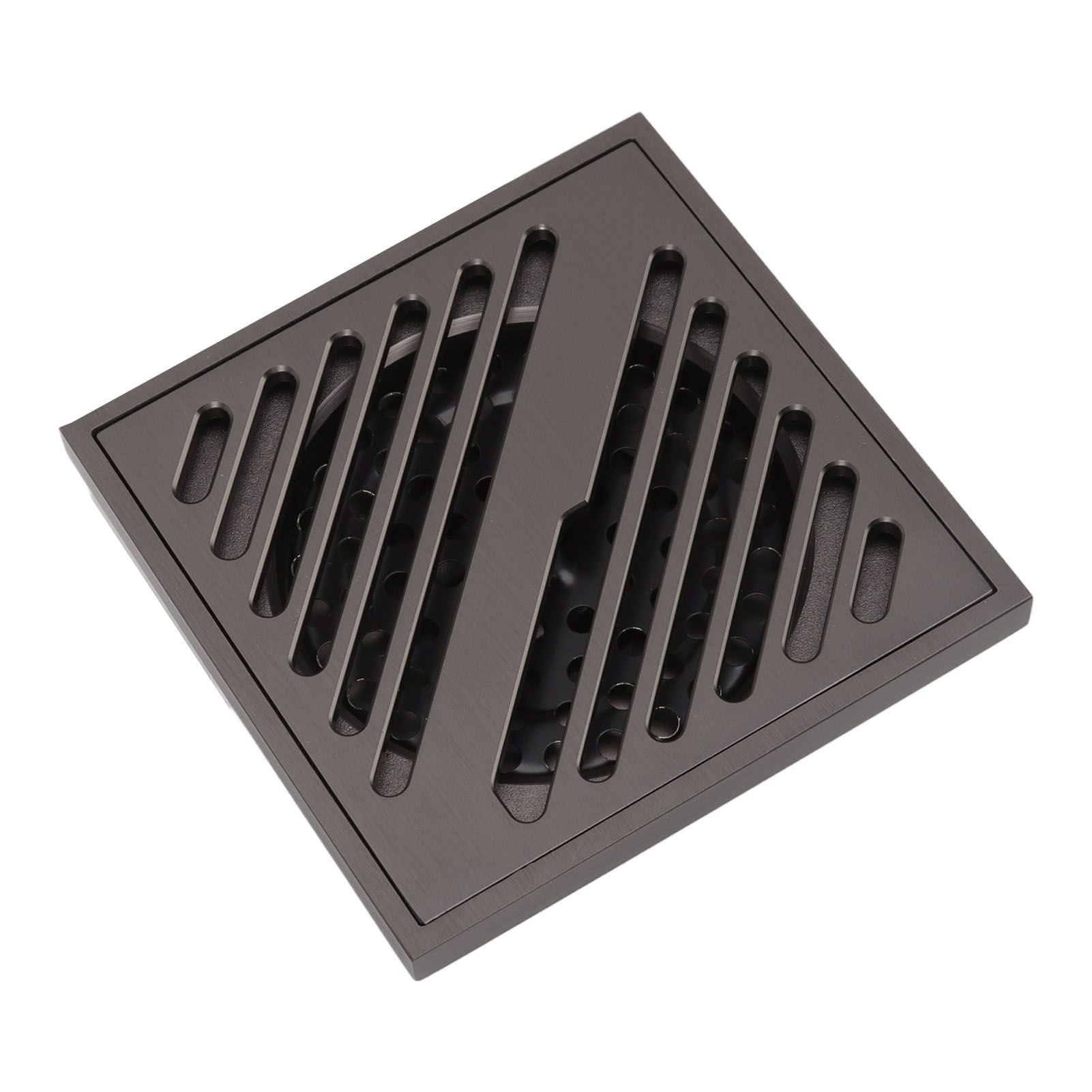 Square Shower Floor Drain Extra Thick Stainless Steel Bathroom Floor Drain for Home Kitchen Accessories Gray V1294-YM0512-3112220078011