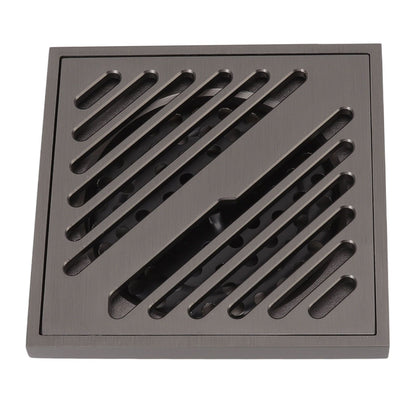 Square Shower Floor Drain Extra Thick Stainless Steel Bathroom Floor Drain for Home Kitchen Accessories Gray V1294-YM0512-3112220078011