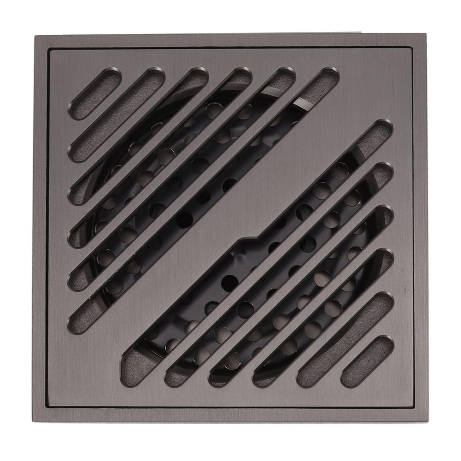 Square Shower Floor Drain Extra Thick Stainless Steel Bathroom Floor Drain for Home Kitchen Accessories Gray V1294-YM0512-3112220078011