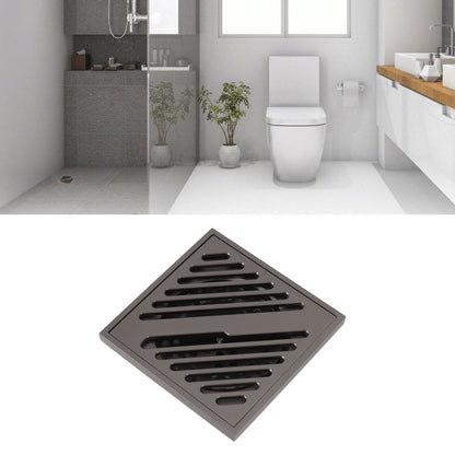 Square Shower Floor Drain Extra Thick Stainless Steel Bathroom Floor Drain for Home Kitchen Accessories Gray V1294-YM0512-3112220078011