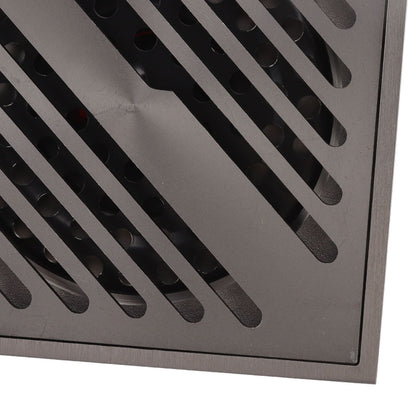 Square Shower Floor Drain Extra Thick Stainless Steel Bathroom Floor Drain for Home Kitchen Accessories Gray V1294-YM0512-3112220078011