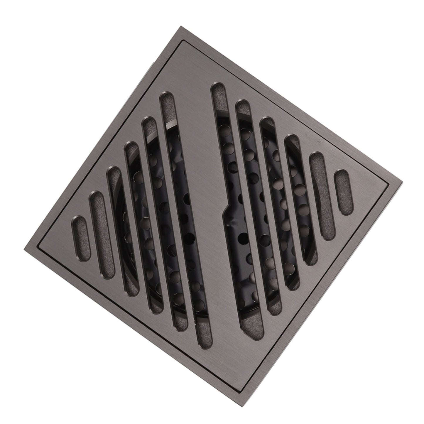 Square Shower Floor Drain Extra Thick Stainless Steel Bathroom Floor Drain for Home Kitchen Accessories Gray V1294-YM0512-3112220078011