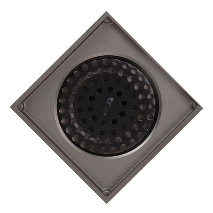 Square Shower Floor Drain Extra Thick Stainless Steel Bathroom Floor Drain for Home Kitchen Accessories Gray V1294-YM0512-3112220078011