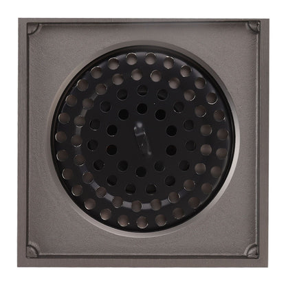 Square Shower Floor Drain Extra Thick Stainless Steel Bathroom Floor Drain for Home Kitchen Accessories Gray V1294-YM0512-3112220078011