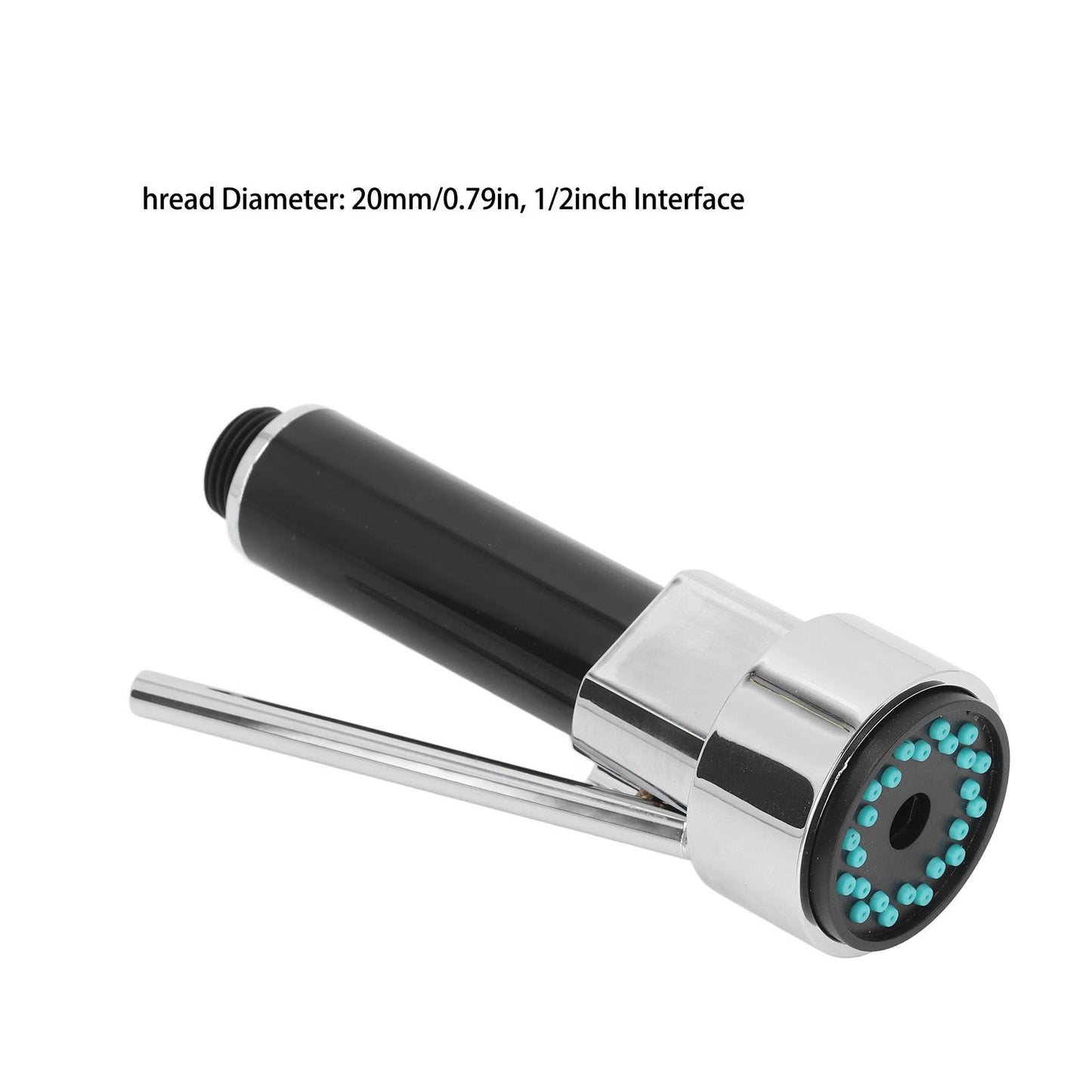 Universal 1/2inch Pull Down Kitchen Spray Head Electroplating ABS Kitchen Sink Faucet Spray Nozzle for Home V1294-YM0512-3112220078211