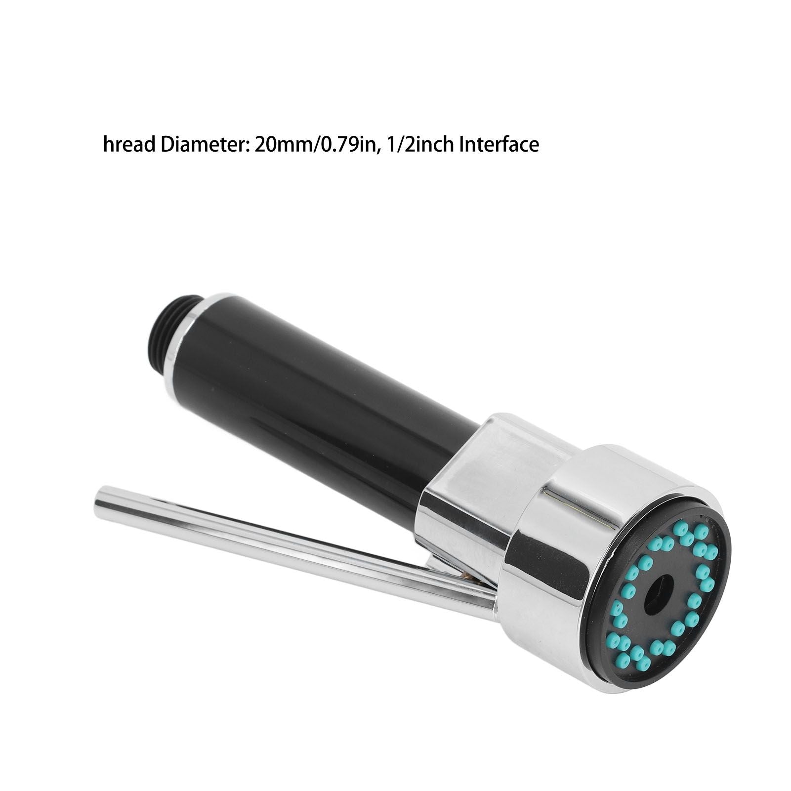 Universal 1/2inch Pull Down Kitchen Spray Head Electroplating ABS Kitchen Sink Faucet Spray Nozzle for Home V1294-YM0512-3112220078211