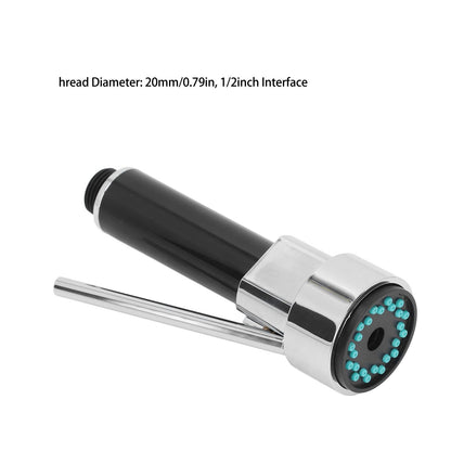 Universal 1/2inch Pull Down Kitchen Spray Head Electroplating ABS Kitchen Sink Faucet Spray Nozzle for Home V1294-YM0512-3112220078211