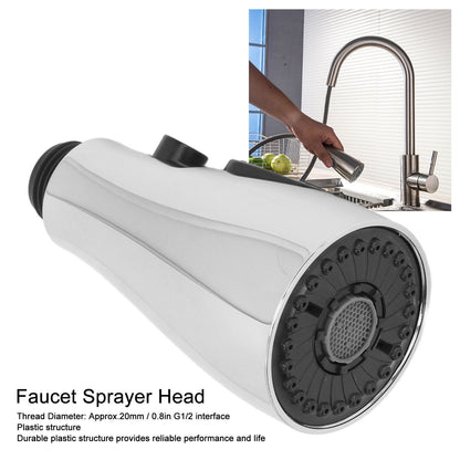Kitchen Faucet Sprayer Head Replacement Bathroom Pull Down Faucet Sprayer Nozzle for G1/2 Connector V1294-YM0512-3112220078311