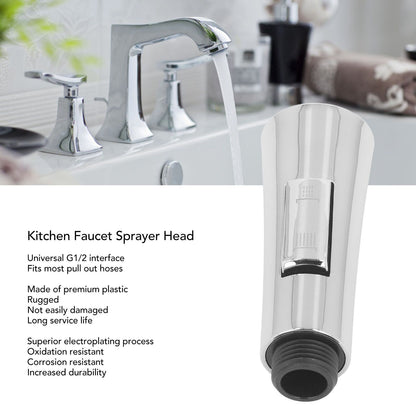 Kitchen Faucet Sprayer Head Universal G1/2 Interface Pull Down Kitchen Faucet Head Replacement for Bathroon V1294-YM0512-3112220078511