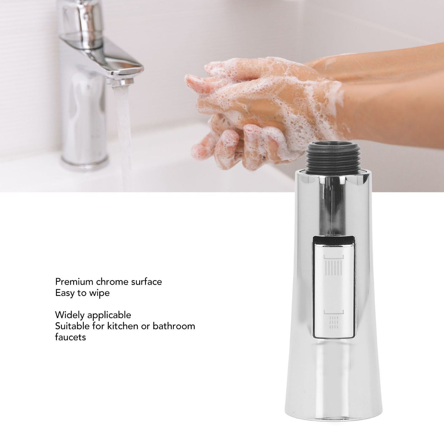 Kitchen Faucet Sprayer Head Universal G1/2 Interface Pull Down Kitchen Faucet Head Replacement for Bathroon V1294-YM0512-3112220078511