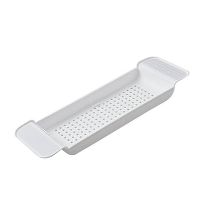 Bathtub Tray Stable Placement Expandable Plastic Material Draining Design Bath Caddy Tub Table for Bathroom V1294-YM0512-3112220078811