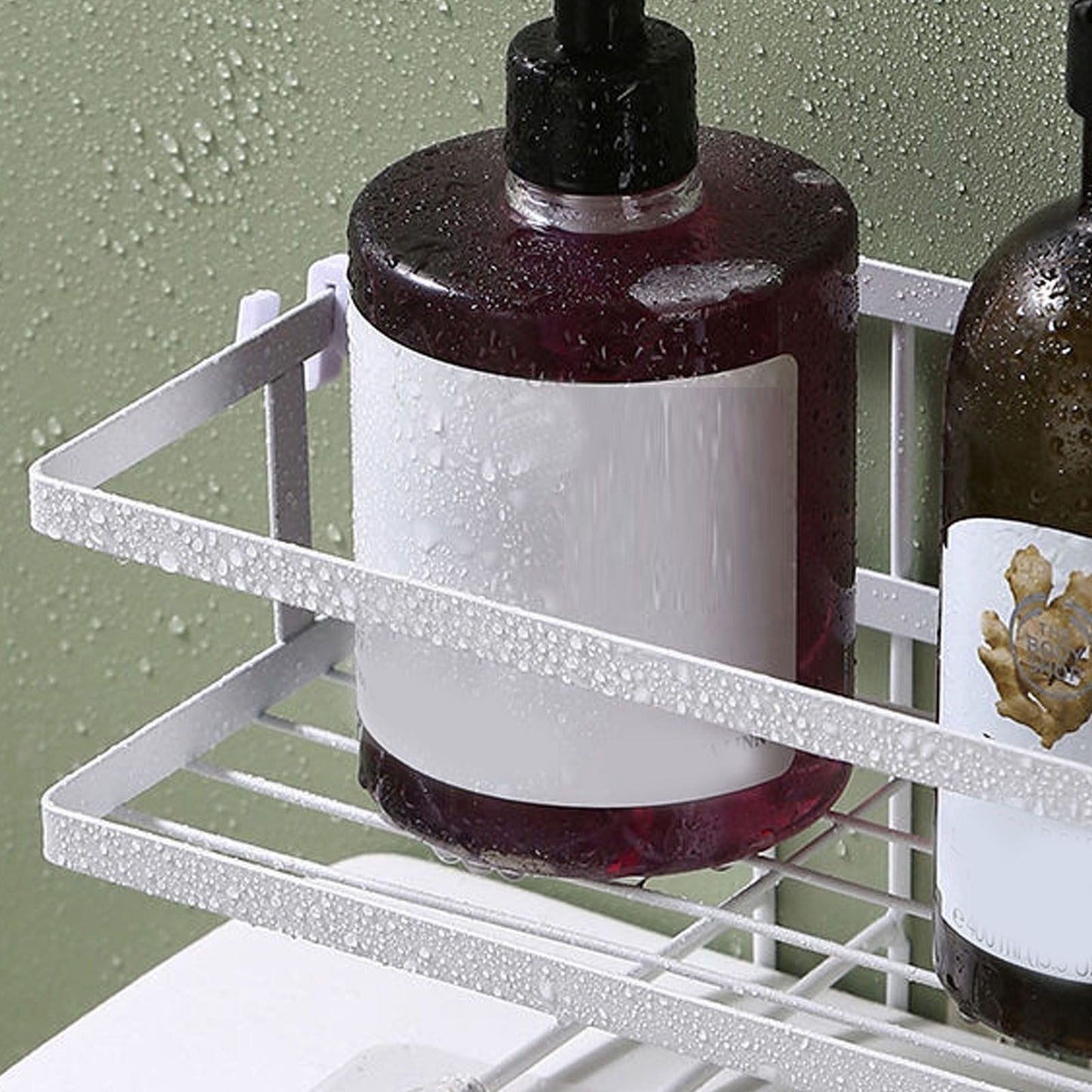 Toilet Shelf Thickening Waterproof Large Capacity Nail Free Installation Iron Over Toilet Bathroom Organizer V1294-YM0512-3112220079011