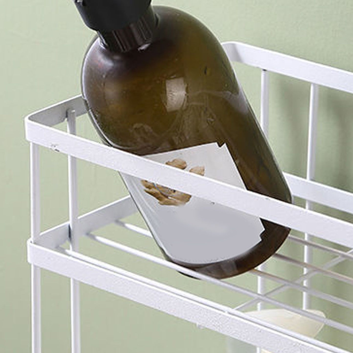 Toilet Shelf Thickening Waterproof Large Capacity Nail Free Installation Iron Over Toilet Bathroom Organizer V1294-YM0512-3112220079011