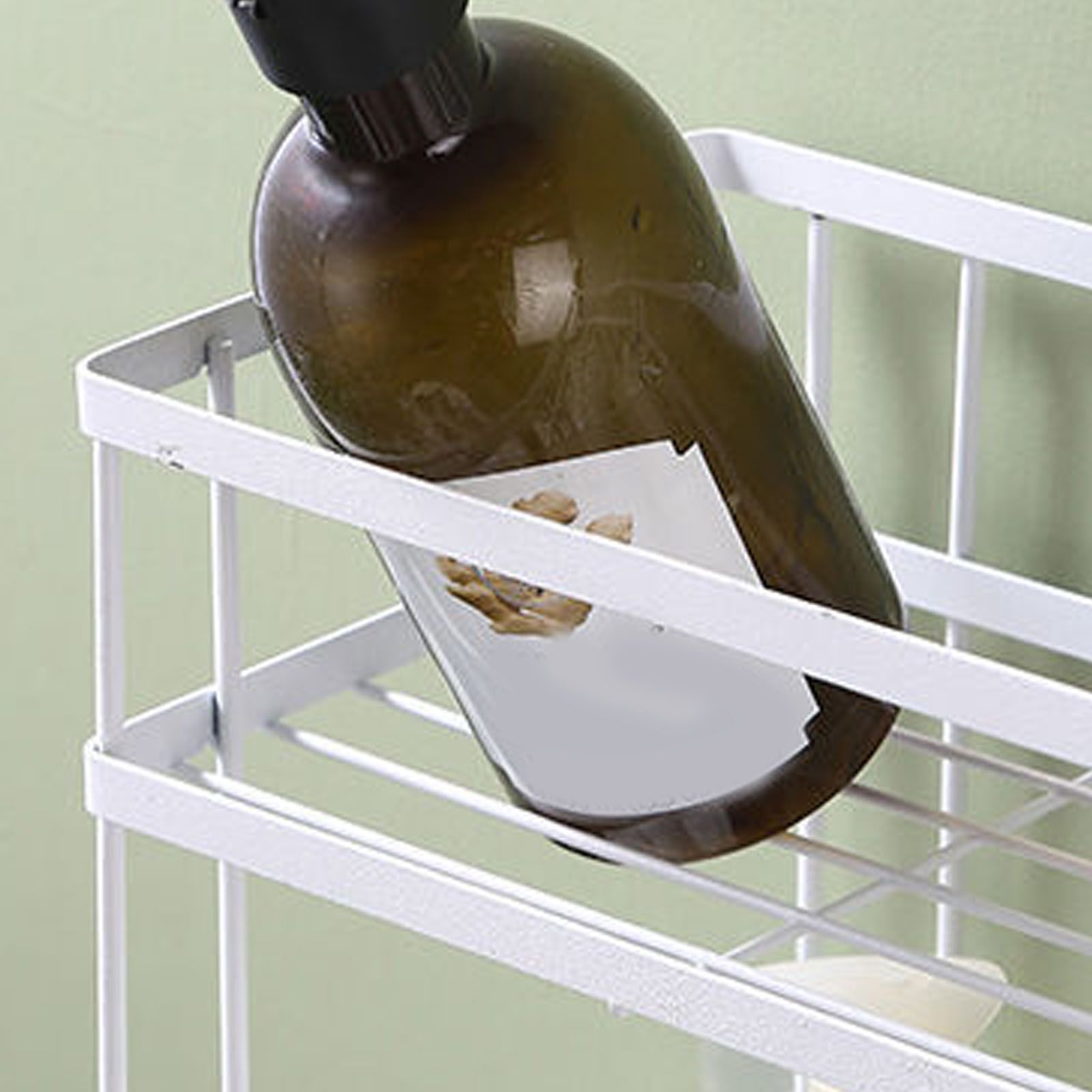 Toilet Shelf Thickening Waterproof Large Capacity Nail Free Installation Iron Over Toilet Bathroom Organizer V1294-YM0512-3112220079011
