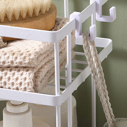 Toilet Shelf Thickening Waterproof Large Capacity Nail Free Installation Iron Over Toilet Bathroom Organizer V1294-YM0512-3112220079011