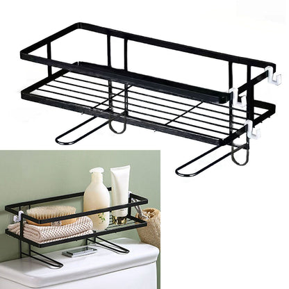 Toilet Shelf Thickening Waterproof Large Capacity Nail Free Installation Iron Over Toilet Bathroom Organizer V1294-YM0512-3112220079012