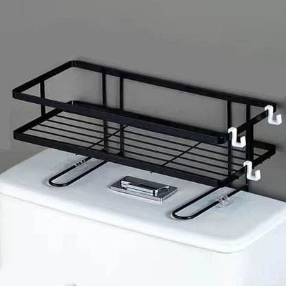 Toilet Shelf Thickening Waterproof Large Capacity Nail Free Installation Iron Over Toilet Bathroom Organizer V1294-YM0512-3112220079012
