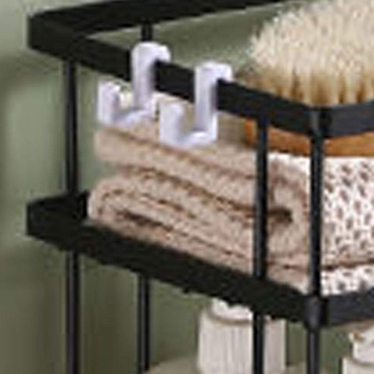 Toilet Shelf Thickening Waterproof Large Capacity Nail Free Installation Iron Over Toilet Bathroom Organizer V1294-YM0512-3112220079012