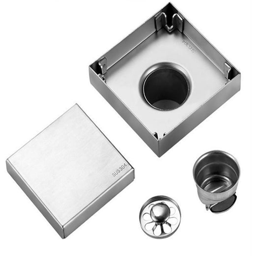 Square Shower Floor Drain with Filter Screen Stainless Steel Deodorant Floor Drain for Bathroom Concealed V1294-YM0512-3112220079211