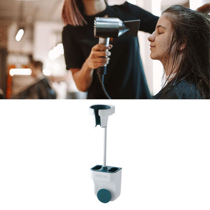 Hair Dryer Holder Wall Mount Punch Free Bracket Support Stand for Bathroom Home Hotel Blue V1294-YM0512-3112220079912
