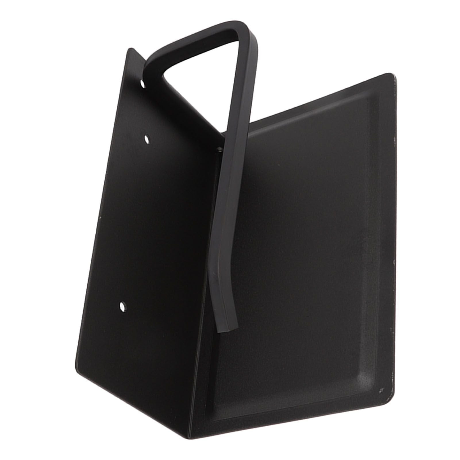 Wall Mounted Tissue Holder Toilet Tissue Bracket Bathroom Paper Roll Hanger with Phone Shelf Black V1294-YM0512-3112220081111