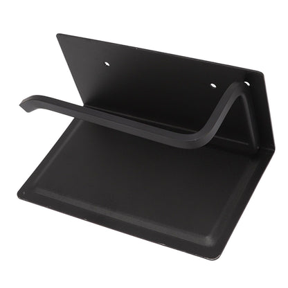 Wall Mounted Tissue Holder Toilet Tissue Bracket Bathroom Paper Roll Hanger with Phone Shelf Black V1294-YM0512-3112220081111