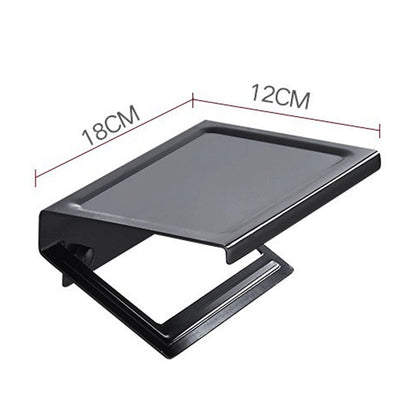 Wall Mounted Tissue Holder Toilet Tissue Bracket Bathroom Paper Roll Hanger with Phone Shelf Black V1294-YM0512-3112220081111
