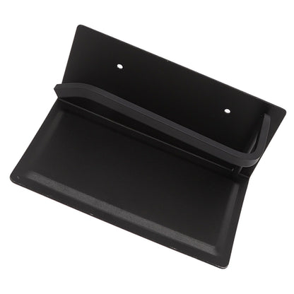 Wall Mounted Tissue Holder Toilet Tissue Bracket Bathroom Paper Roll Hanger with Phone Shelf Black V1294-YM0512-3112220081111